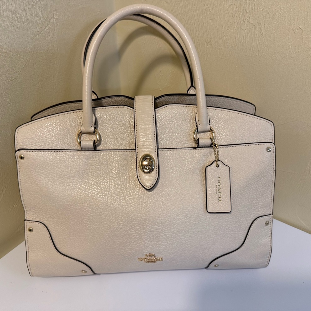 Coach Cream Satchel Bag